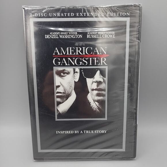 American Gangster 2-Disc Unrated Extended Edition DVDs Factory Sealed - Picture 1 of 8